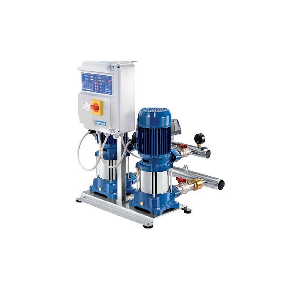 Δίδυμο πιεστικό συγκρότημα νερού με Inox αντλίες κάθετες PENTAX 2-SV - 350/11 (2 X3,5 Hp) 380V 3 Δίδυμο πιεστικό συγκρότημα νερού με Inox αντλίες κάθετες PENTAX 2-SV - 350/11 (2 X3,5 Hp) 380V